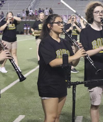 Ashley Caraway is a section leader, squad leader and band officer who plays the clarinet.