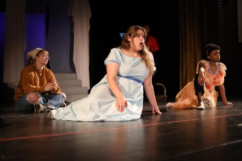 Goodner (Wendy) and the cast rehearse for this weekends one-act play festival.