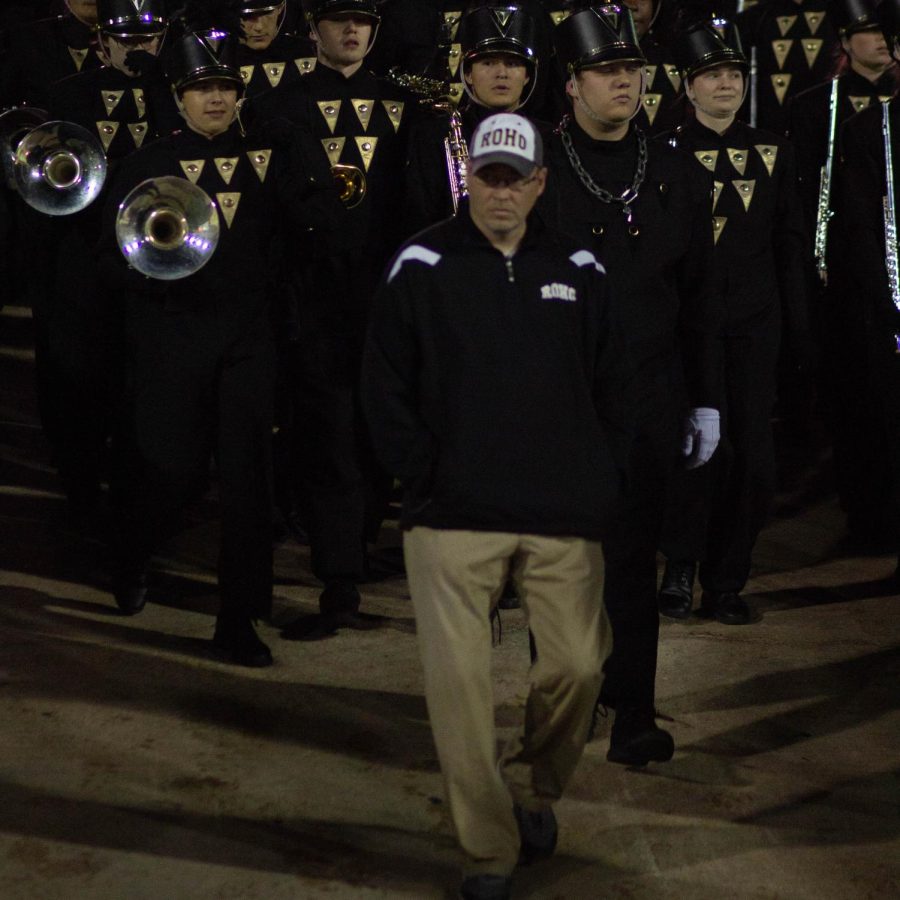 Rider band director Loy Studer is staying with the district after originally leaving for Copperas Cove. 