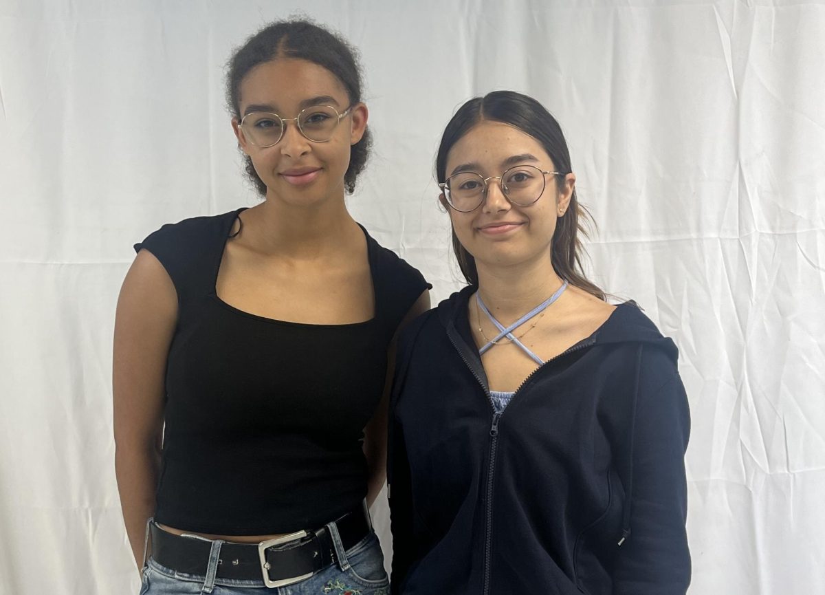 Germany native Anouk Willermoth and Spain native Lucia Garcia are Riders two foreign exchange students in the schools final year. 