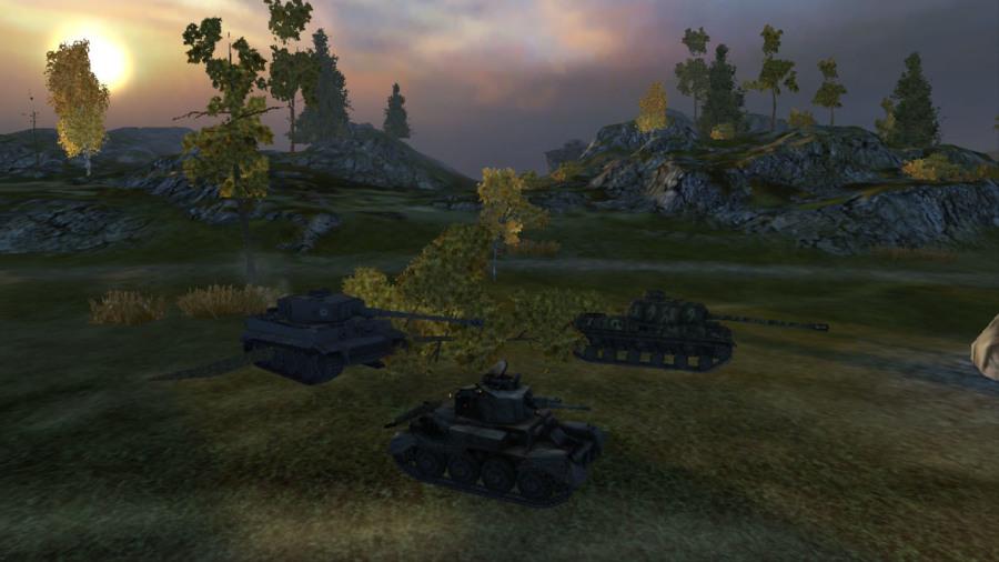 A+tiger+tank+and+an+IS+tank+preparing+to+attack+the+enemy