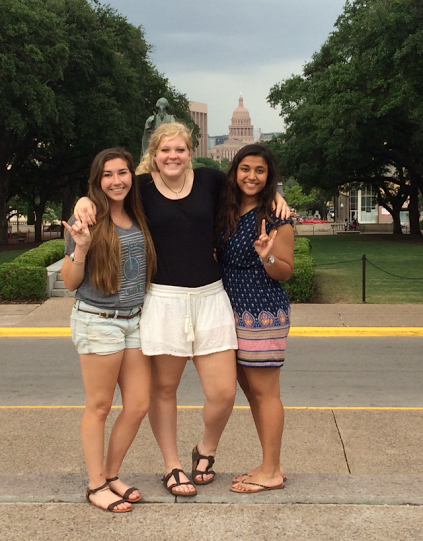 Bailey Gutierrez toured UT with her best friends Devaki Radkar and Taylor Sons. They plan on going to UT in the fall and rooming together. 