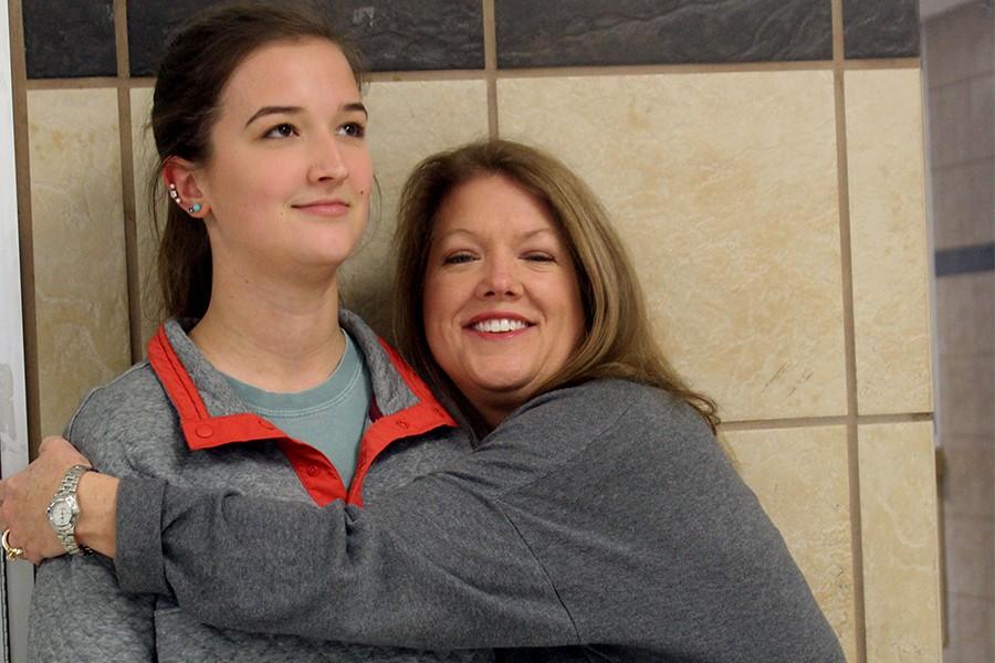 Through all these years Senior, Sydney Lauck and her mom, guidance counselor Jill Lauck have stuck by each other’s sides. Except now, Sydeny isn’t a big fan of the picture taking. 