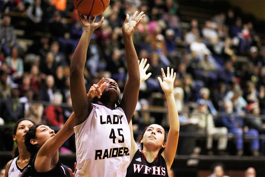 As she faces Old High,
senior Brea Harrison helps earn her team the spot as sixth in state. 
I try not to think about the rank and all of the awards, she said. I just play and have fun. And of course, look towards state.