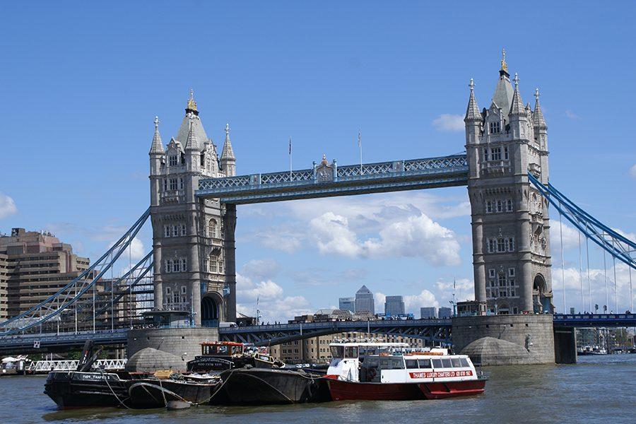 The Tower Bridge.