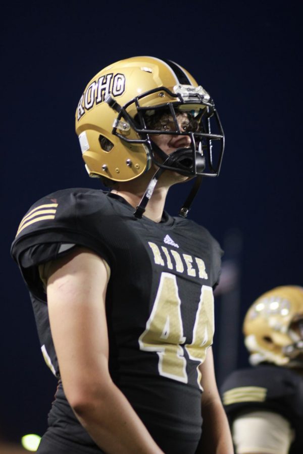 Ward plays his first varsity football game after two years of recovery.