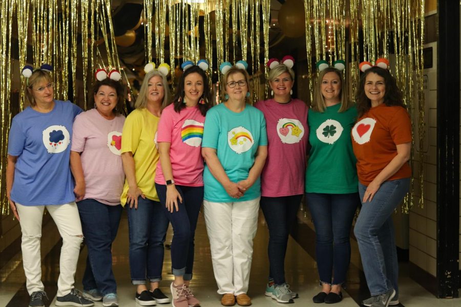 For Dynamic Duo day the Rider counselors dressed up as the Care Bears, referring to when they were giving the nickname “the Care Bears” last year.