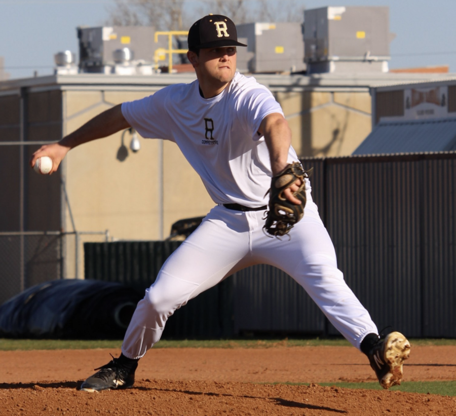 Rider pitcher Maverick Folmar is having his senior baseball season impacted by the coronavirus. 