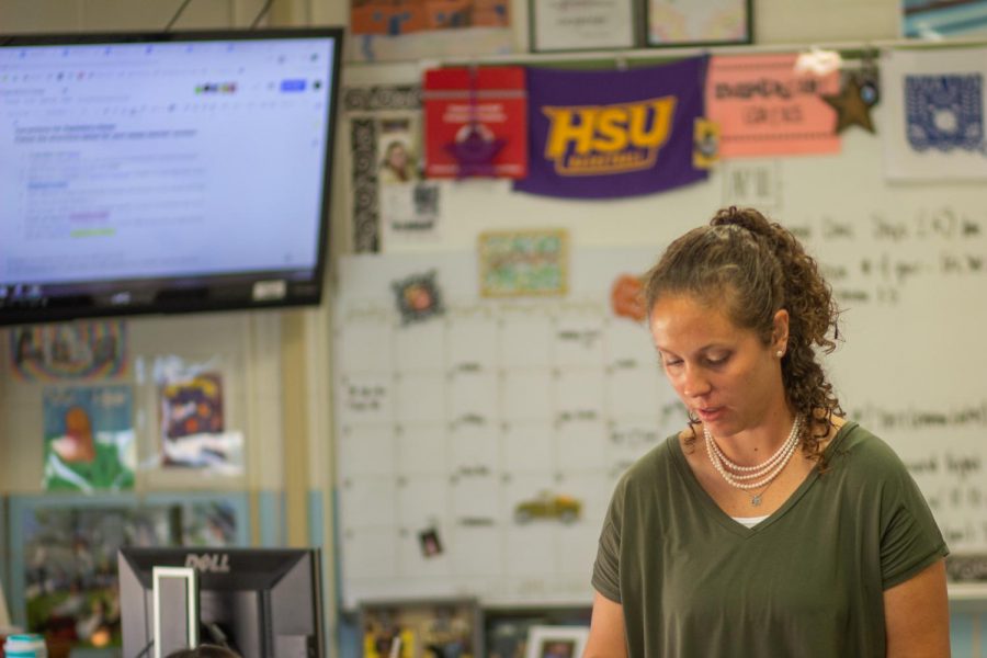 Kristy Ciuba was named Riders Teacher of the Year for 2020-21. 