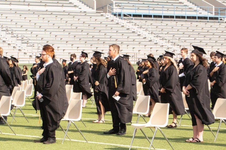 Rider seniors will be graduationg outside at Memorial again in 2021. 