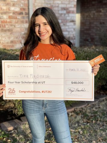 Tina Majdinasab is the only student in North Texas to receive the Impact Scholarship. 