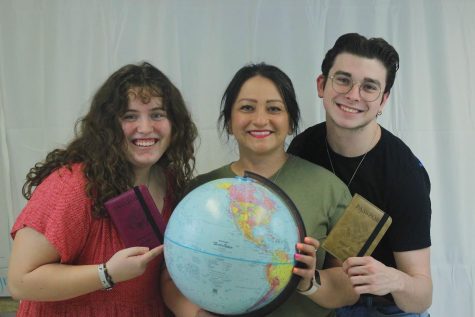 Nichole Music, Marina King and Ryan Mitchell (left to right) along with others will be attending the Europe trip. 