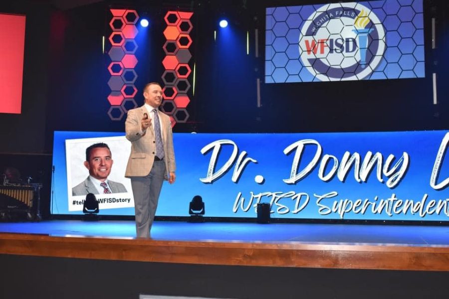 Dr.+Donny+Lee+took+over+as+WFISDs+superintendent+more+than+a+month+ago.+