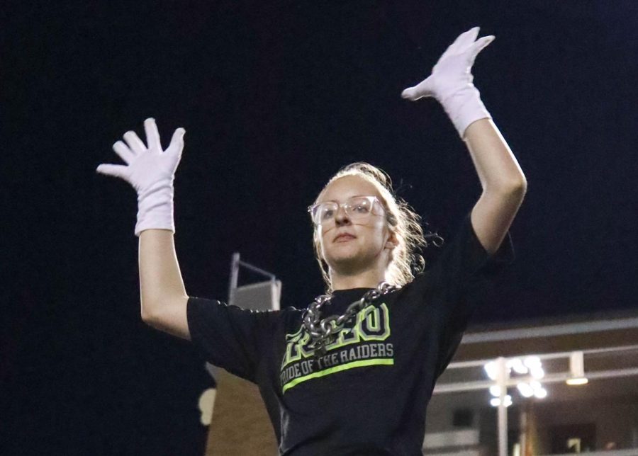 Sarah Beth Johnson reflects on her three years as Rider bands drum major. 