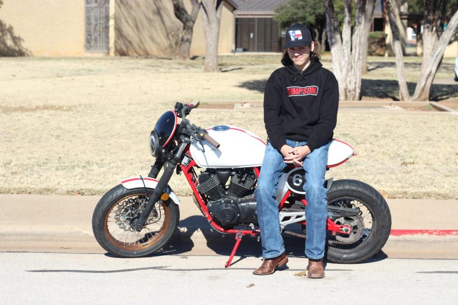 Everyday, a motorcycle can be seen parked by Hospice.