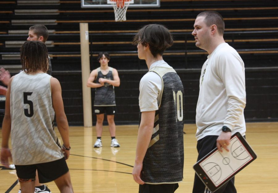 Christian+Harley+is+excited+about+his+first+year+leading+the+Rider+boys+basketball+program.+