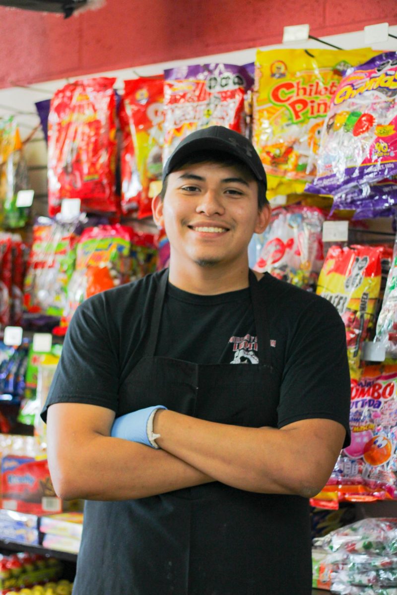 Senior Misael Vargas balances all of his school activities with owning a restaurant called Tortilleria Lupita on Old Iowa Park Road. 
