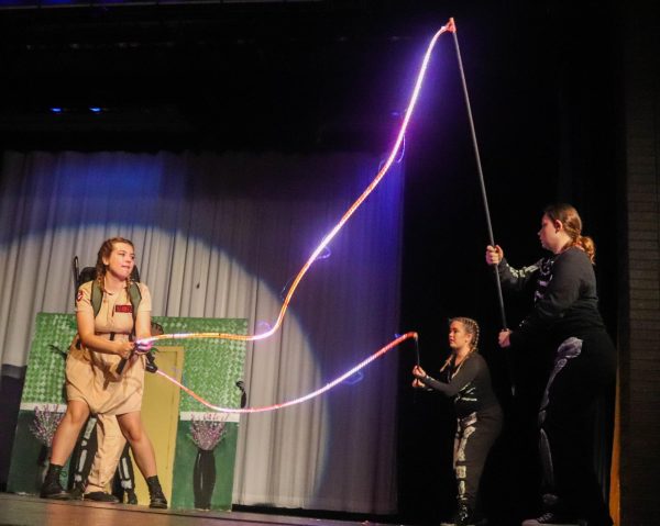 Rylee Cooper performs during the Ghostbusters lip sync song last week. 