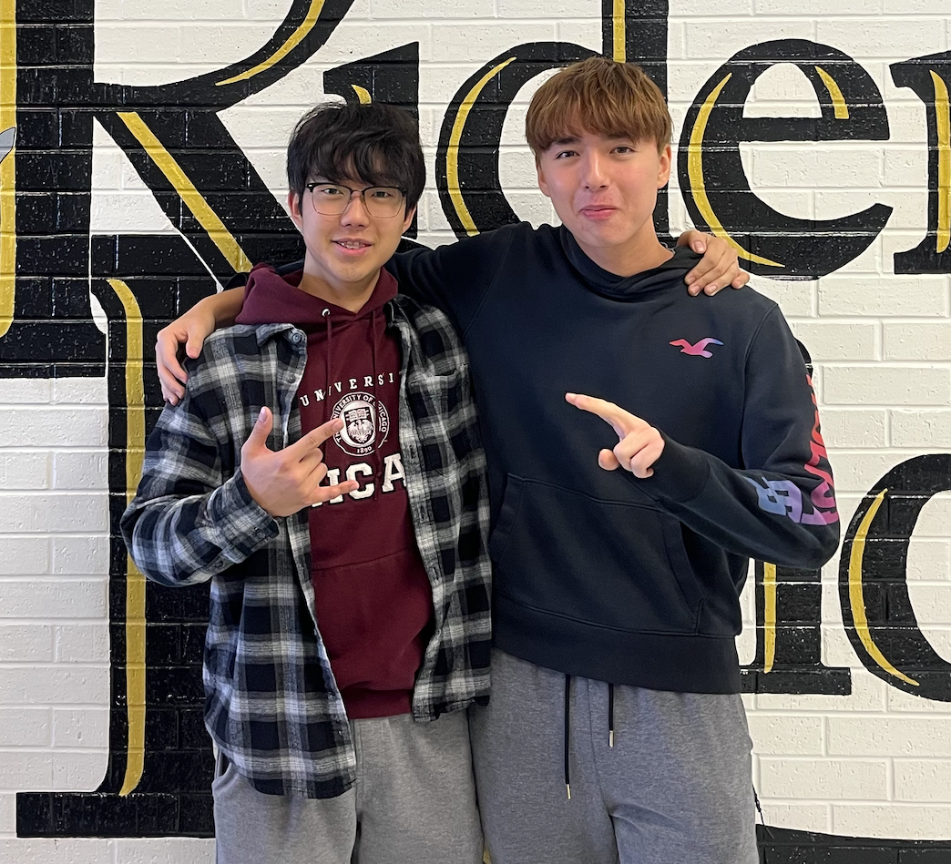 Jun Park and Trent Roth were named Riders orchestra all-state selections. 