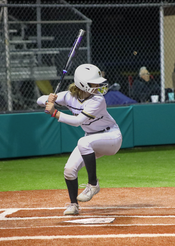 Junior Ella Dawson is one of several girls back for Riders final softball season. 