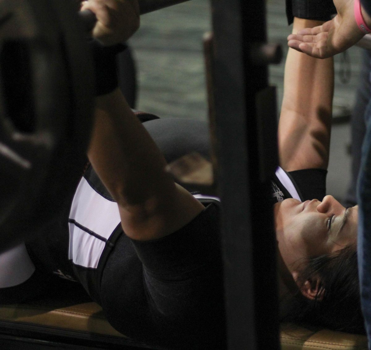Senior Natasha Cruz missed out on state last year, but that has pushed her to be a better lifter this season. 