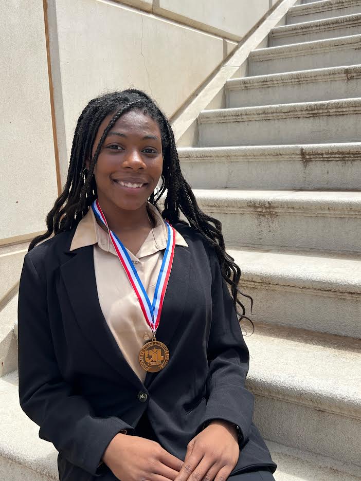 Freshman Cheran Hooper placed sixth Wednesday at the UIL state poetry competition in Austin. 